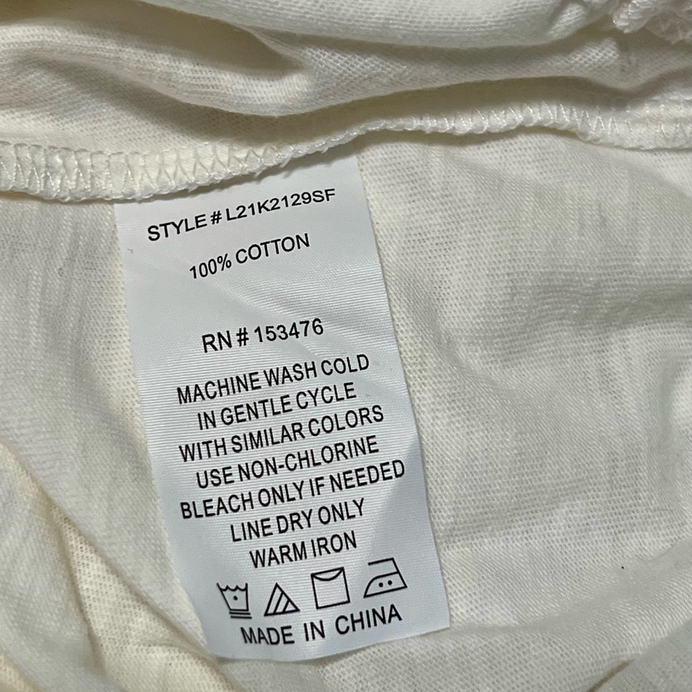 NWT - White Midriff Summer Top by Brea Canyon - Size‎ M - Picture 6 of 8